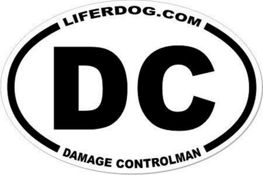 4x6 USN NAVY DC DAMAGE CONTROLMAN STICKER