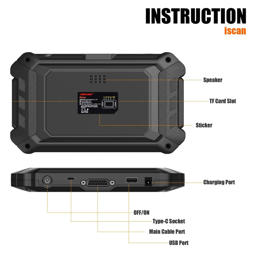 OBDSTAR iScan for SUZUKI Marine Diagnostic Code Reader OBD2 Scanner Action test