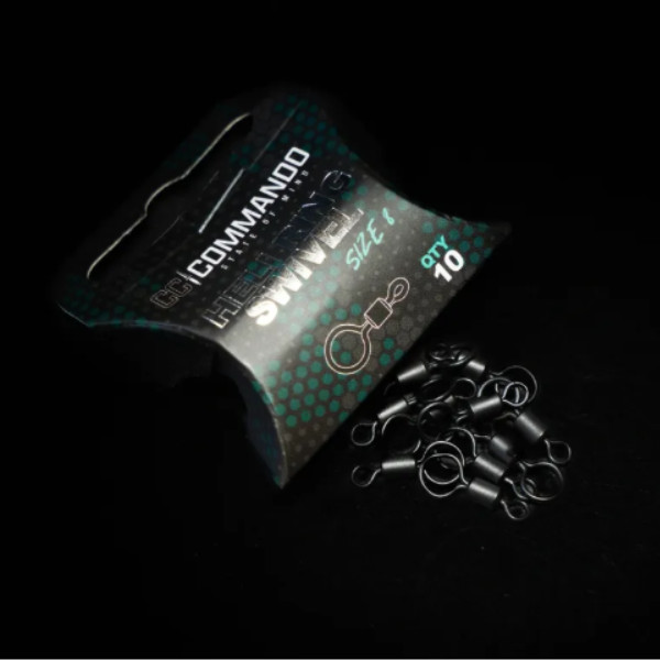 Commando QC Heli Ring Swivel Size 8 – Quick Change Carp Helicopter Rigs