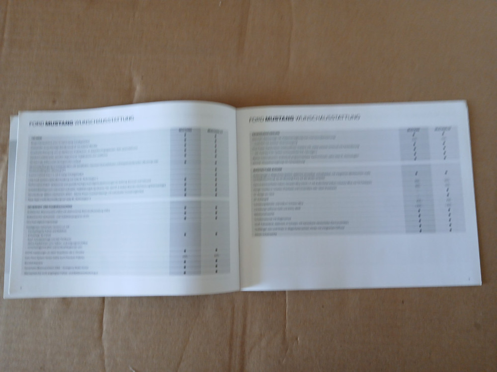 2017 FORD MUSTANG BROCHURE ORIGINAL! GERMAN LANGUAGE 62 PAGES MINT!
