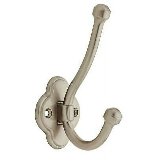 2-1/4" Scroll Edge Hook Satin Nickel