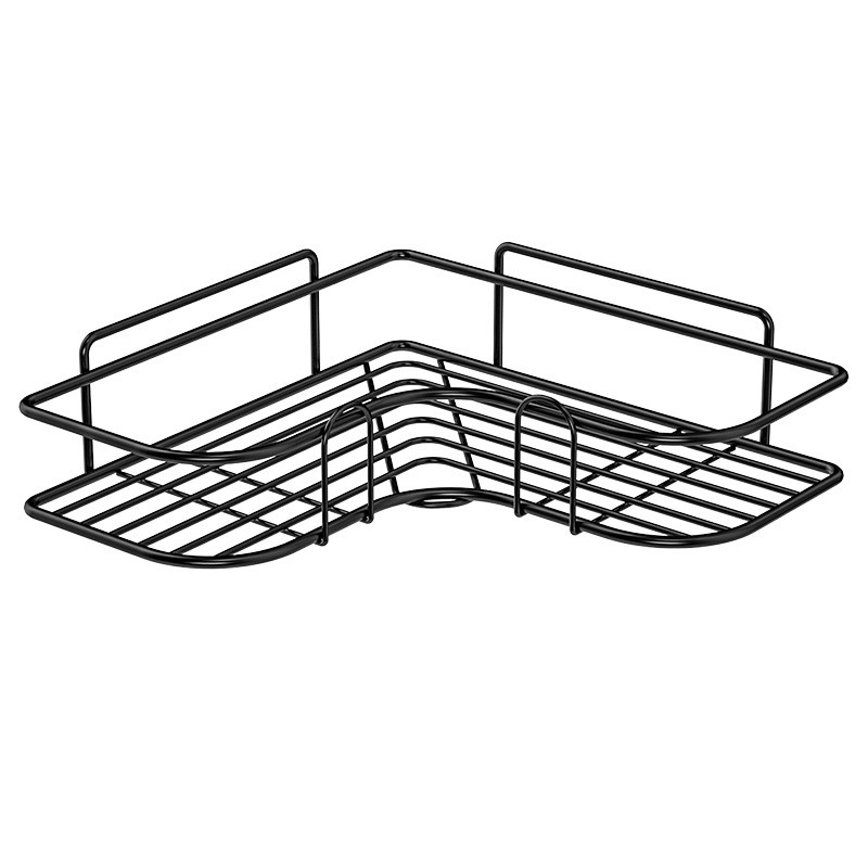 Triangular Shower Caddy Wall Mount Shelf Kitchen Bathroom Storage Organizer Rack