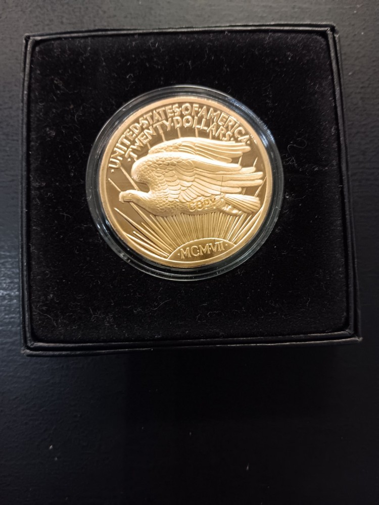 1907 Gold Double Eagle 'COPY' 24K Clad