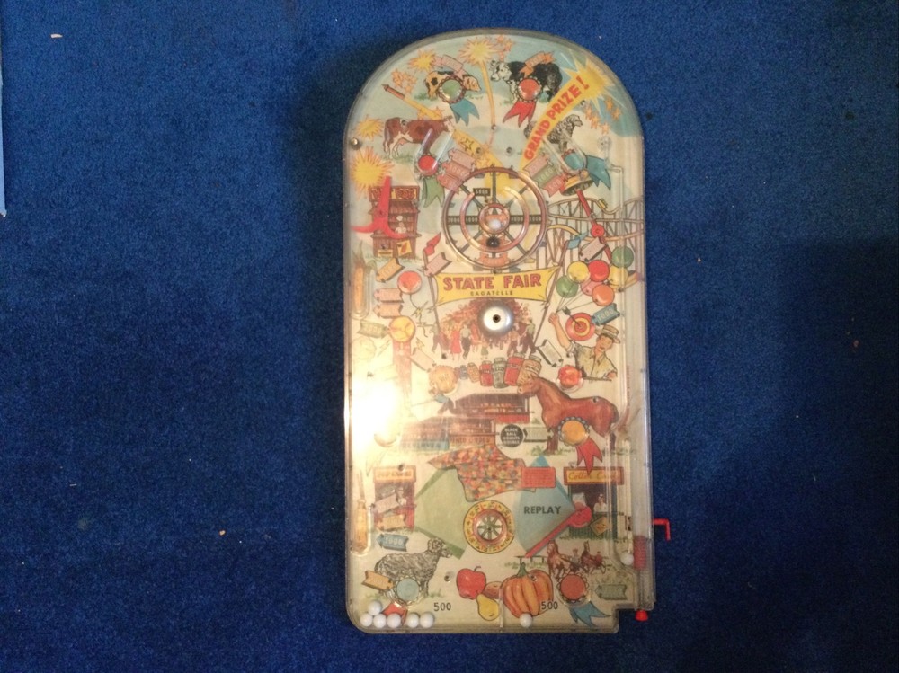 Vintage 1950's State Fair Bagatelle Pinball Machine