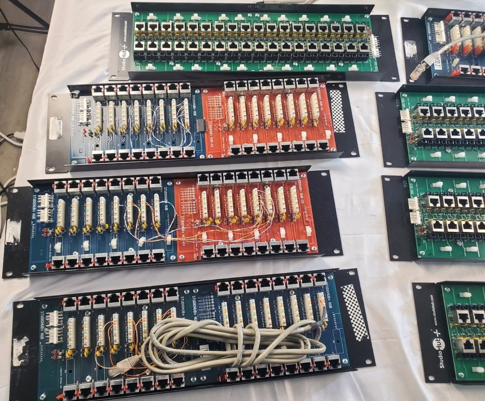 StudioHub Broadcast Audio System Lot Tested Rack Units Panels Modules CAT5