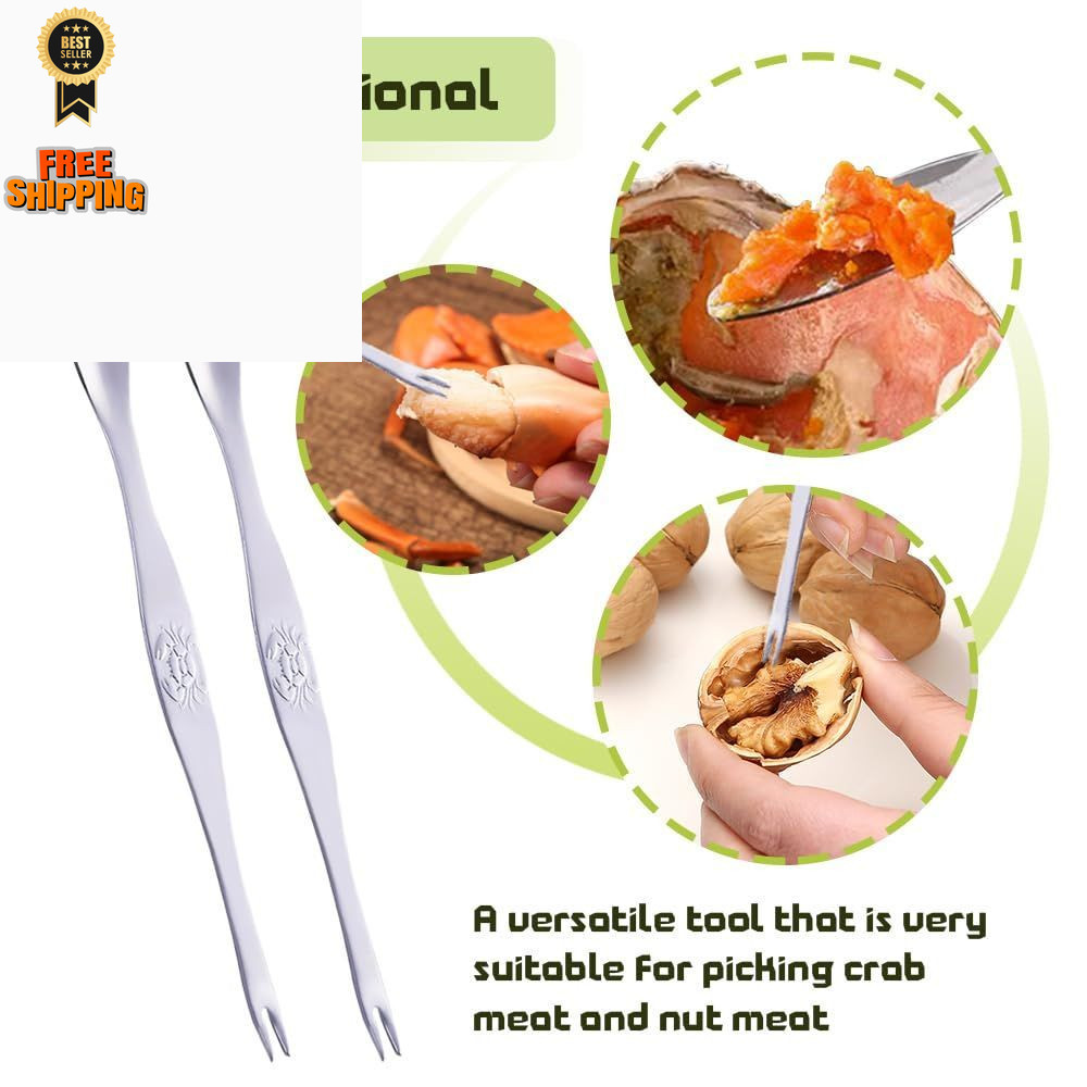 Nut Cracker, Nutcracker, Seafood Tools, Walnut Cracker for 3 Piece Set, Green