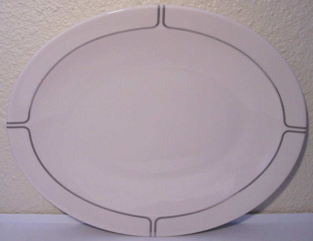FRANCISCAN POTTERY FINE CHINA SILVER LINING PLATTER