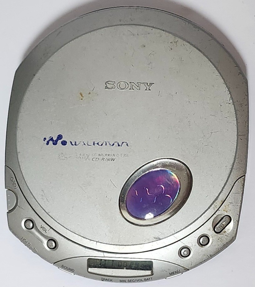 Sony Walkman D-E351 Max Personal Portable CD Player Silver Tested Working