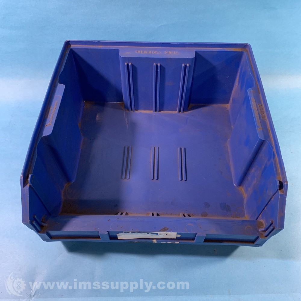 Quantum Storage Systems Ultra 235 Color Blue Stacking Bin USIP