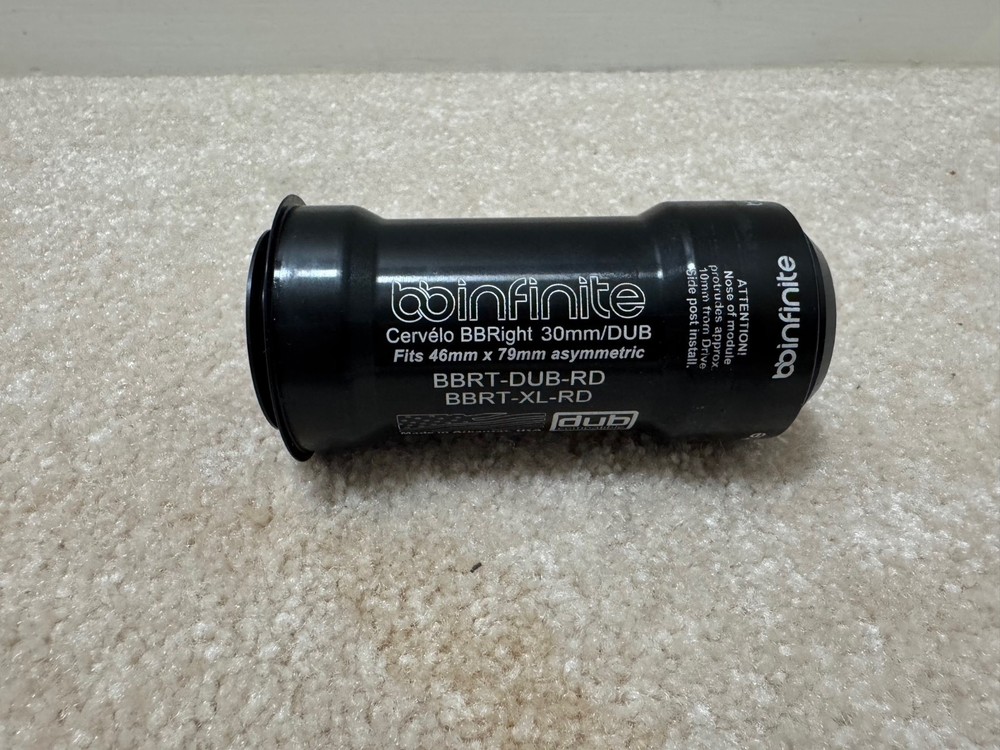 BBinfinite BBRight 30mm/DUB Press Fit One Piece Bottom Bracket