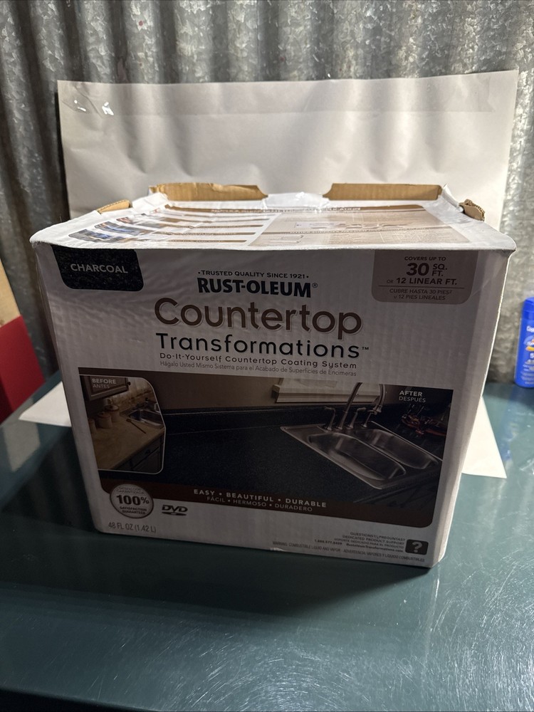 NEW RUSTOLEUM 258512 CHARCOAL TRANSFORMATIONS COUNTERTOP REFINISHING SYSTEM