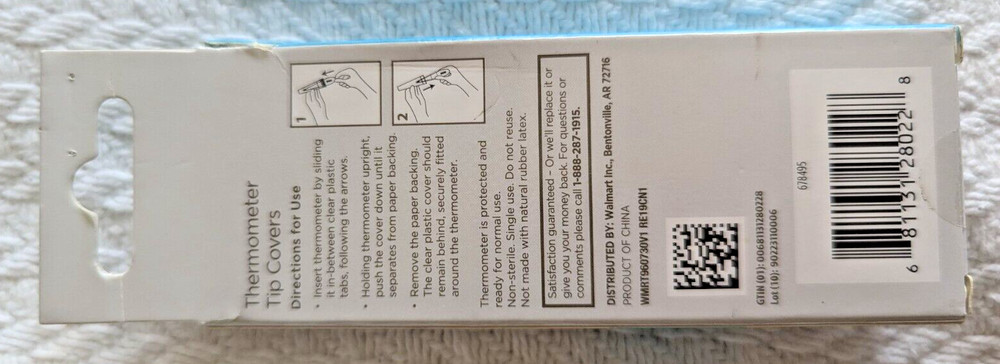 Equate Thermometer Tip Covers 30 Count (New)