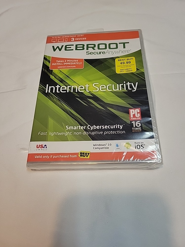 Webroot SecureAnywhere Internet Security Runs On iOS Windows 10 Compatible