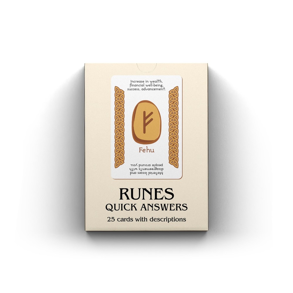 Runes: Quick Answers, tutorial runic oracle deck for beginners