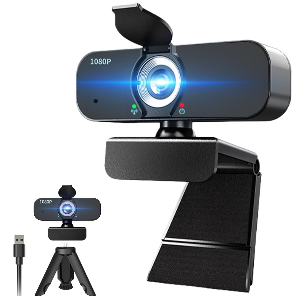 1080P Webcam for Computer/Laptop/Desktop/PC, External Camera with Microphone,...