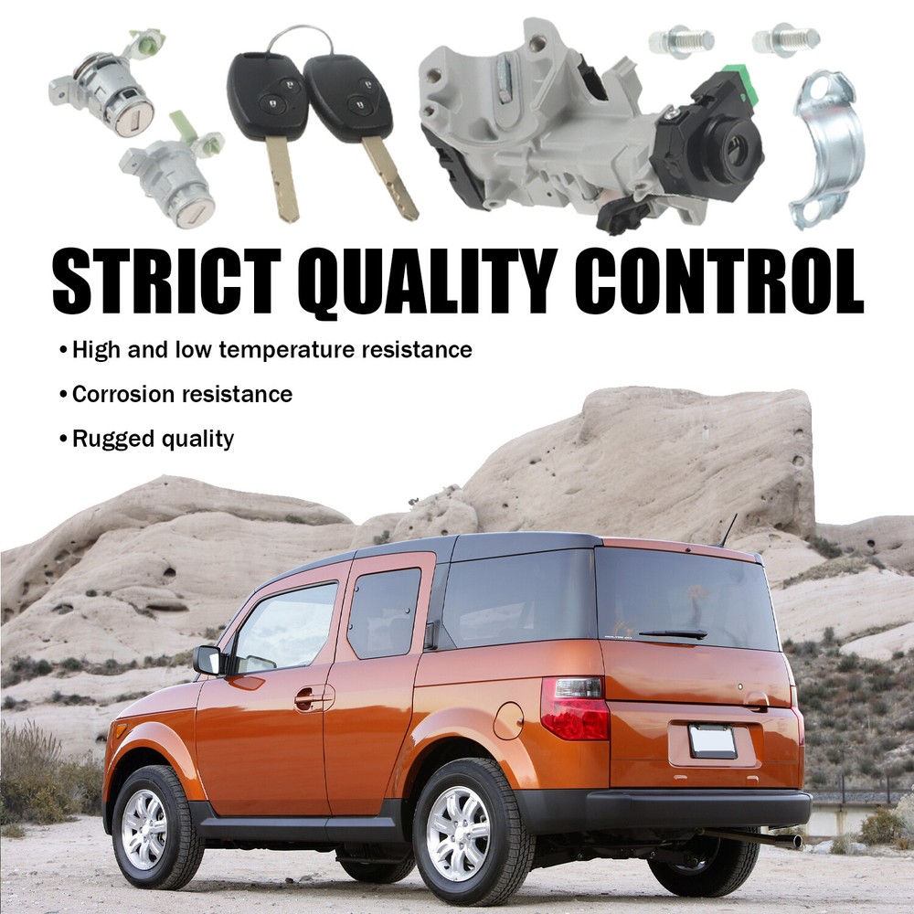 Engine Ignition Switch & Door Lock Cylinder with Two Keys for Honda Element US