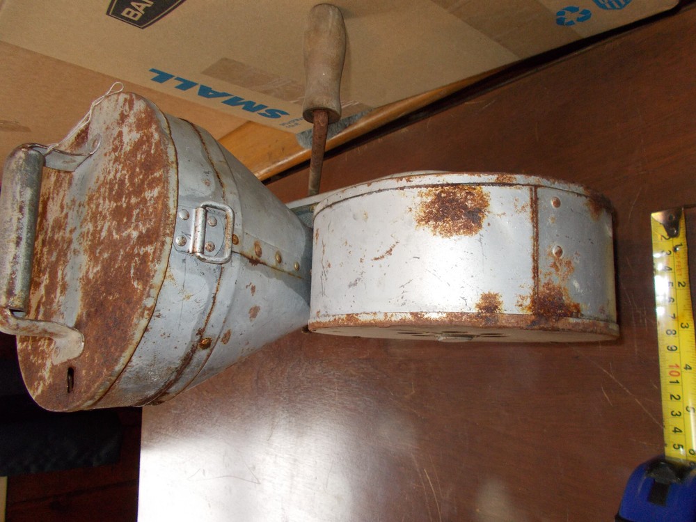 Antique Seed/Fertilizer Spreader with Hand Crank