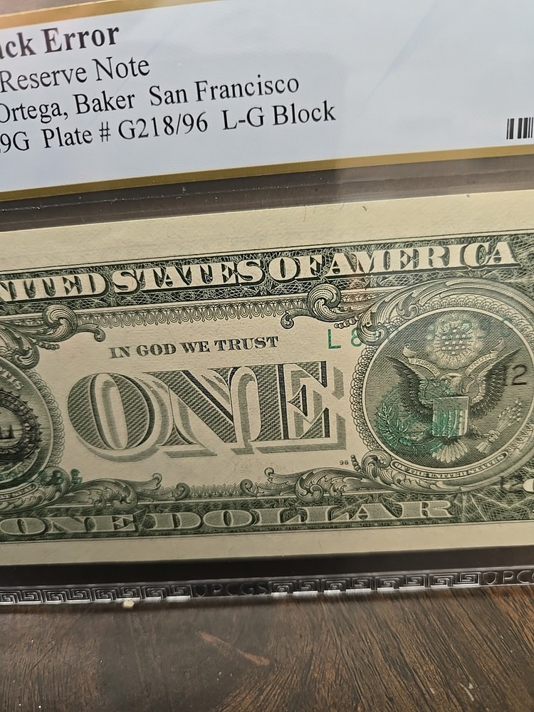 Error Note- $1 1985 SanFran Overprint on back error. PCGS 64 PPQ!