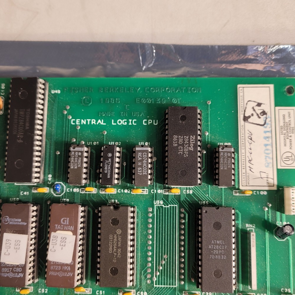 Fisher Berkeley Central Logic CPU Circuit Board Control PCB