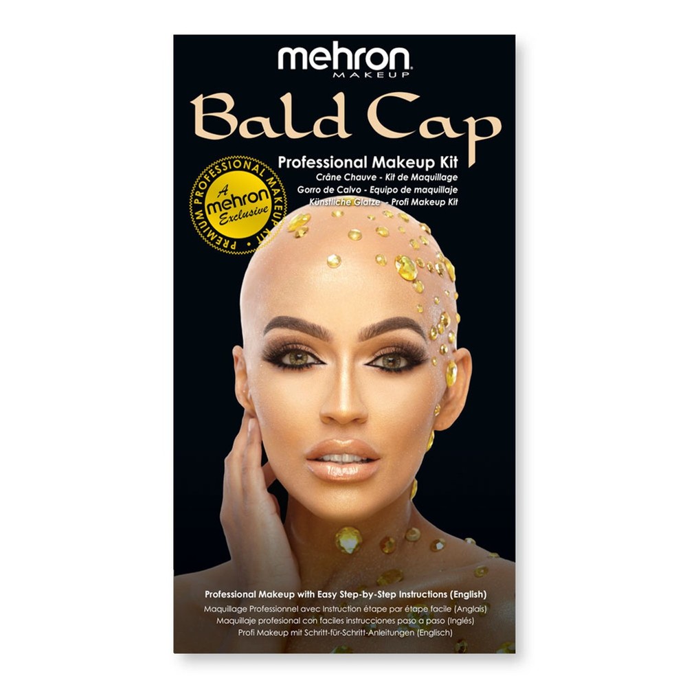 Bald Cap Complete Student Makeup Kit Set Professional ~ Easy Instructions Mehron
