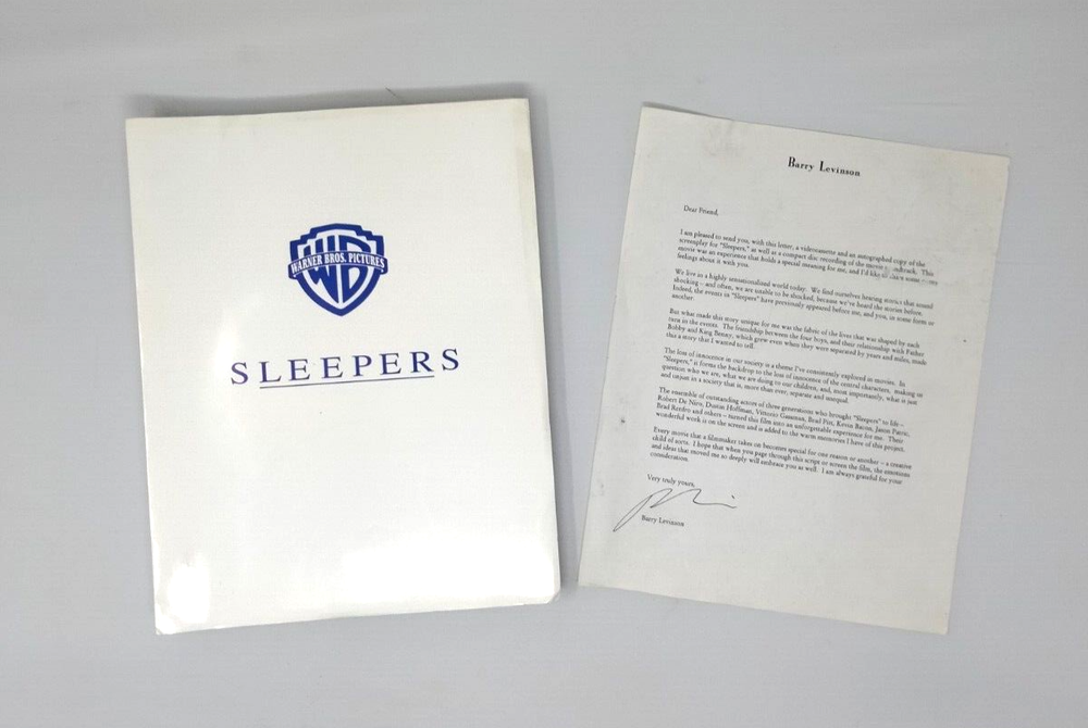 Barry Levinson "Sleepers" AUTOGRAPH Signed Full Complete Script Screenplay