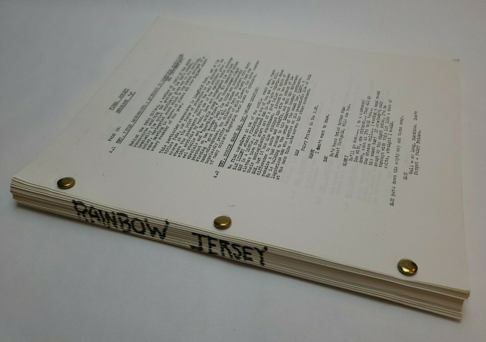 RAINBOW JERSEY / 1990's Unproduced Movie Script Screenplay