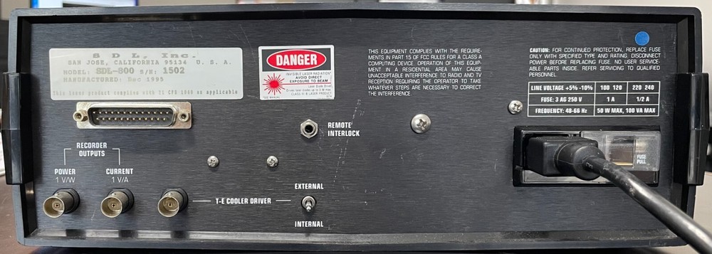 Spectra Diode Labs Laser Diode Driver SDL-800