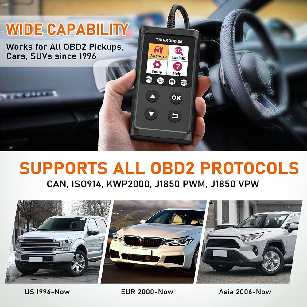 USED Automotive OBD2 Scanner Car Diagnostic Tool Check Engine Fault Code Reader