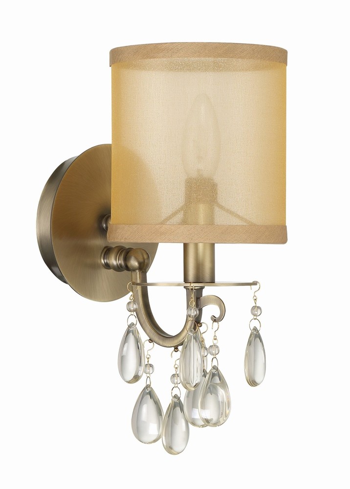 Crystorama Lighting Group 5621 Hampton 13" Tall Wall Sconce - Brass