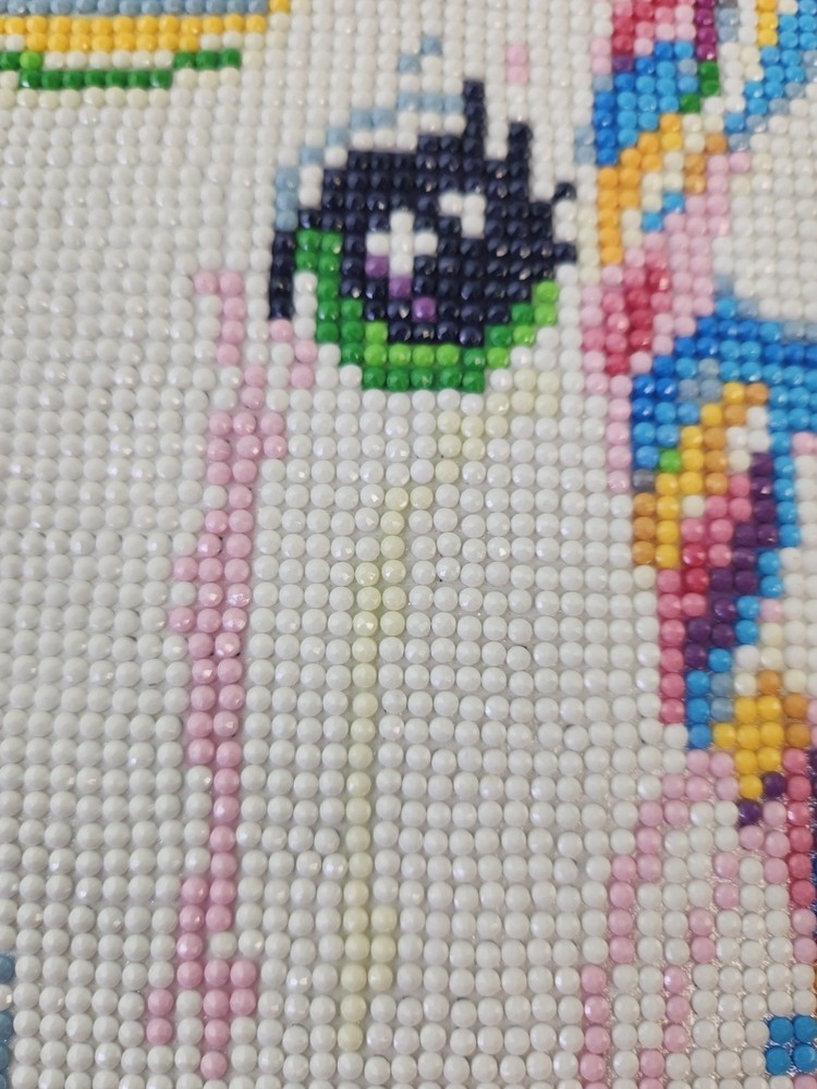 Completed Pony Bead Embroidery Scheme Pattern # S8771 Dimensions 16"x12".