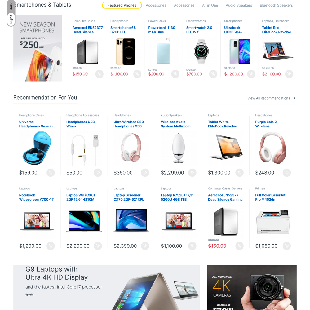 Electronic eCommerce Website Design with Free 5GB VPS Web Hosting
