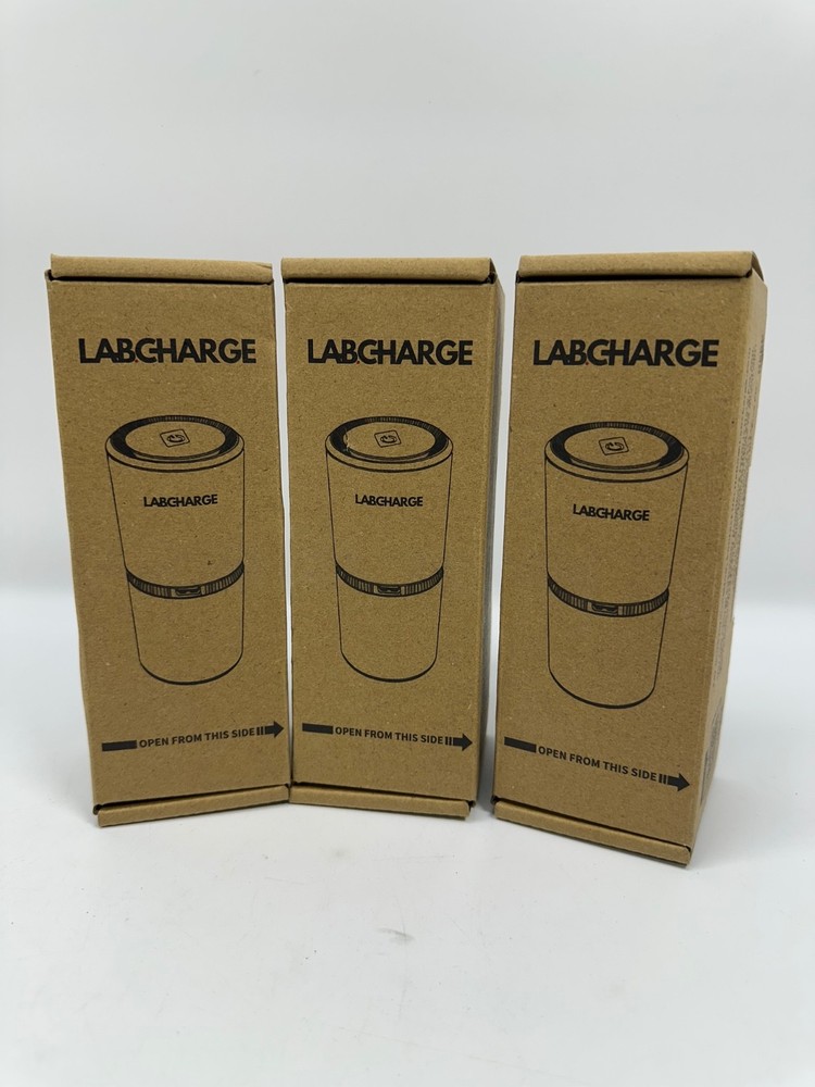 3 Pack LAB CHARGE Labcharge Best Ionic Air Purifier - Black