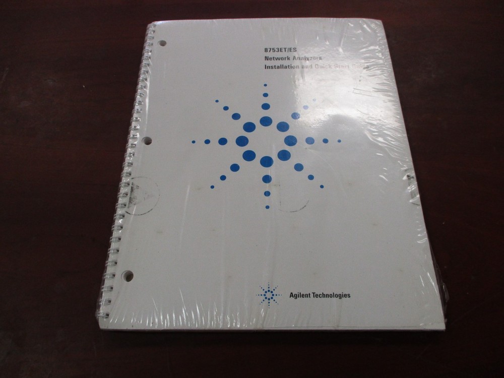 Agilent Tech 8753ET/ES New Network Analyzers Install and Quick Start Guide