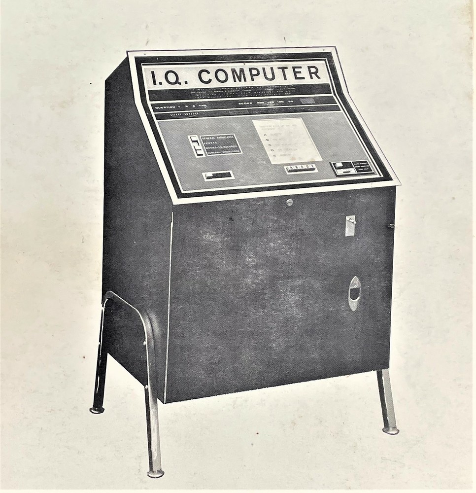 Nutting Industries IQ Computer Arcade Video Game Machine Manual
