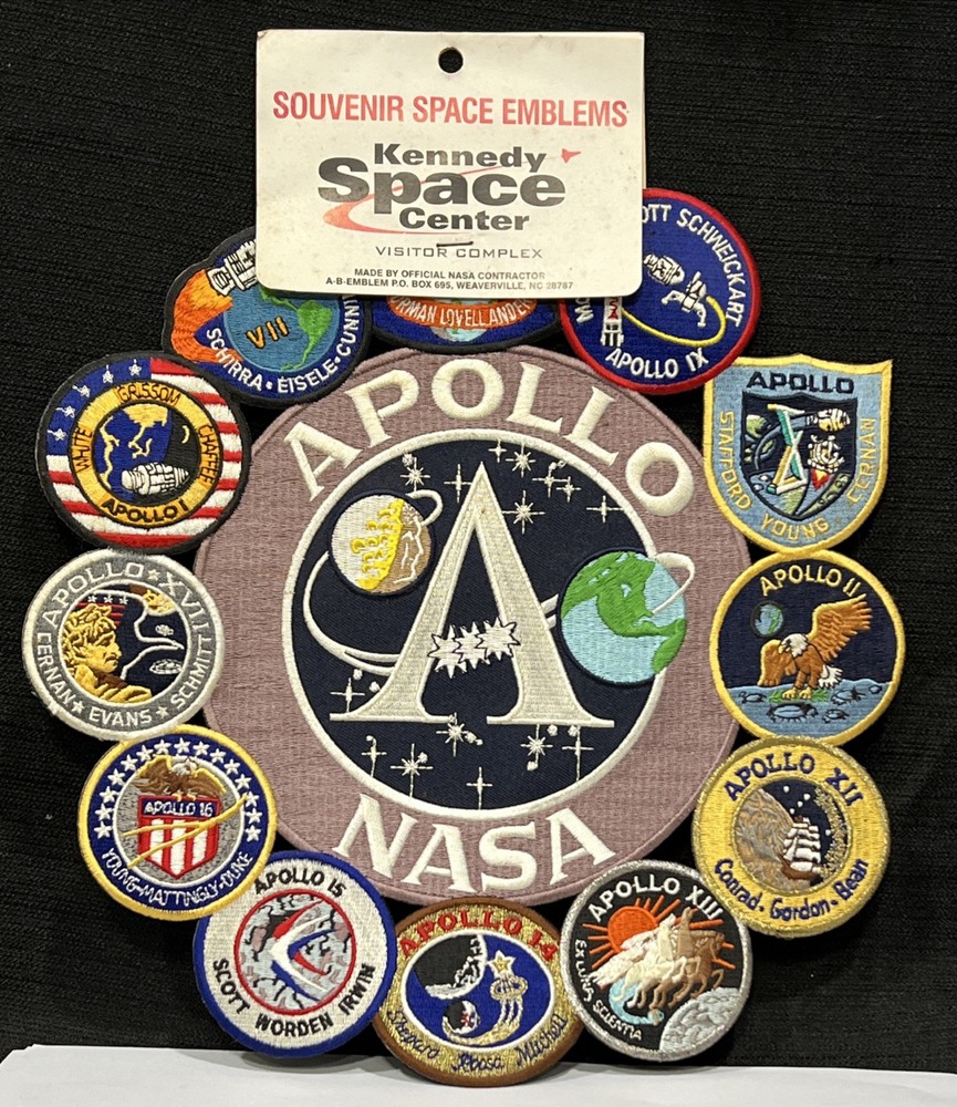 Complete NASA Apollo Patch Set 2 3.5" - 12"