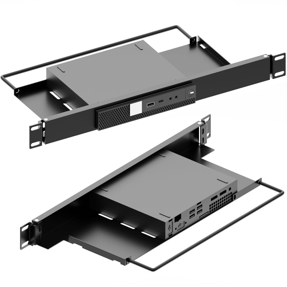 Mini Rack Mount for Dell OptiPlex Micro Form Factor Case，1U Hinged Server Rac...