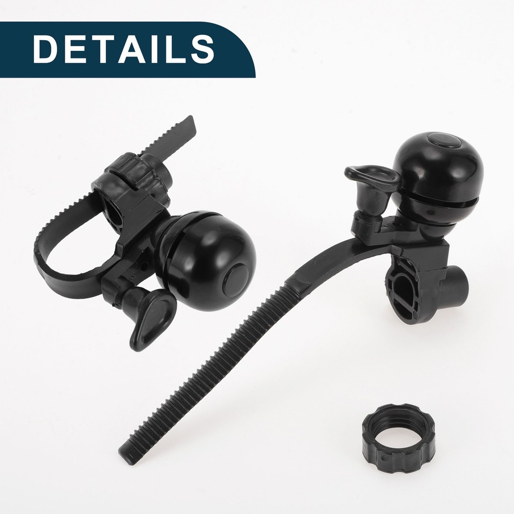 MTB Mountain Bicycle Trigger Bell Retro Crisp Ringing Quick Release Design Black