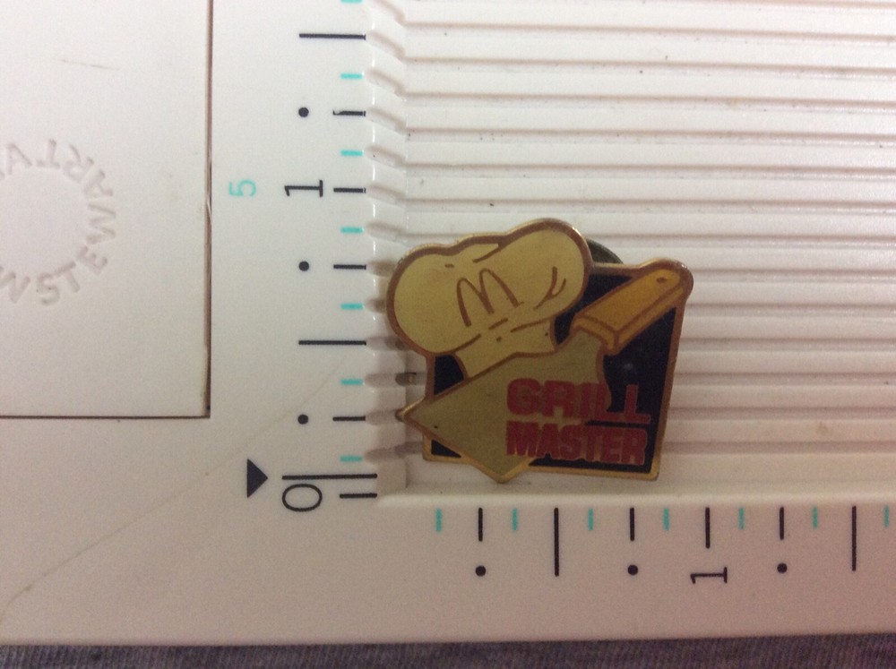 Vintage McDonalds Grill Master Lapel Pin