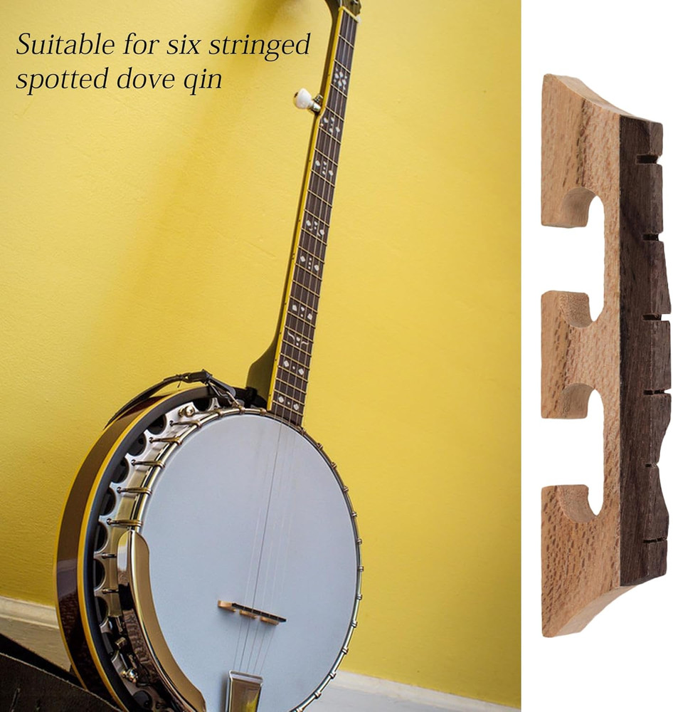 BQLZR Maple Ebony Bridge 6 String Banjo Replacement