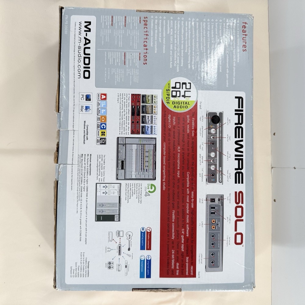 M-Audio FireWire Solo Mobile Digital Recording Audio Interface