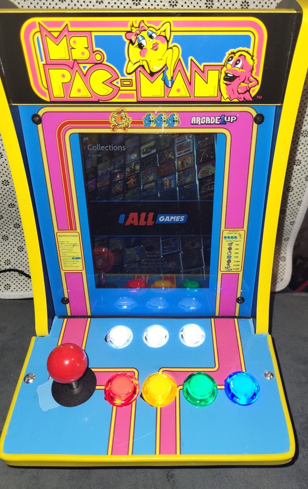 Custom Ms Pac-Man Countertop Arcade
