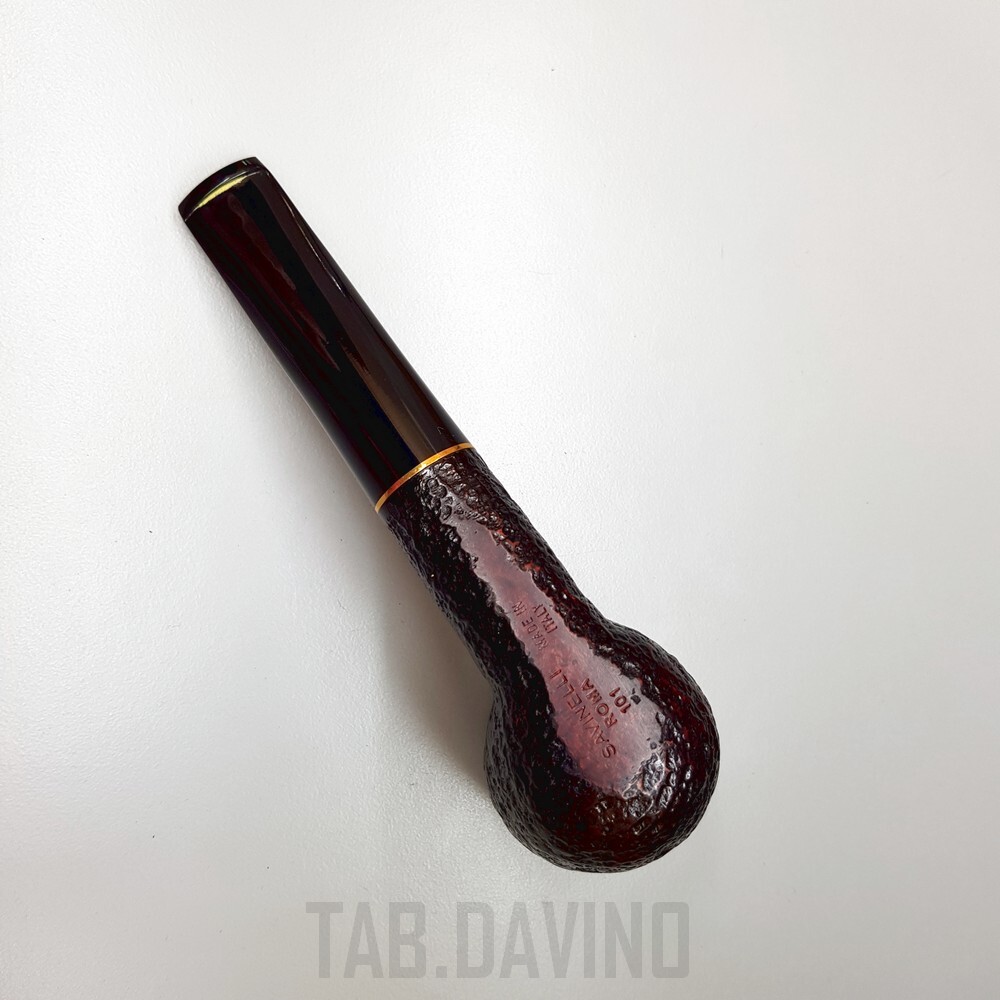 SAVINELLI ROME 101 9MM RUSTICATED PIPE MADE IN ITALY