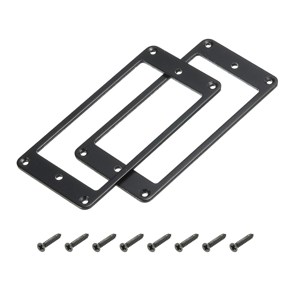 Plastic Pickup Ring Guitar Pickup Mounting Frame Ring Black 1 Set