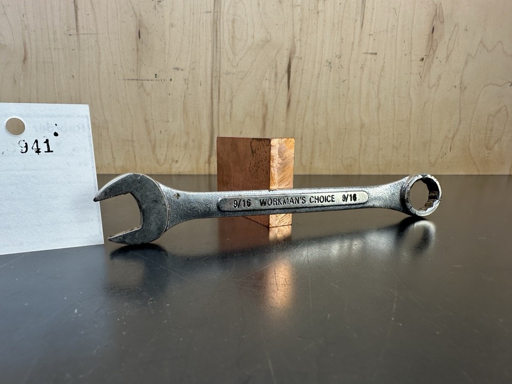 Used Workman's Choice Combination Wrench 9/16" Chrome Vanadium