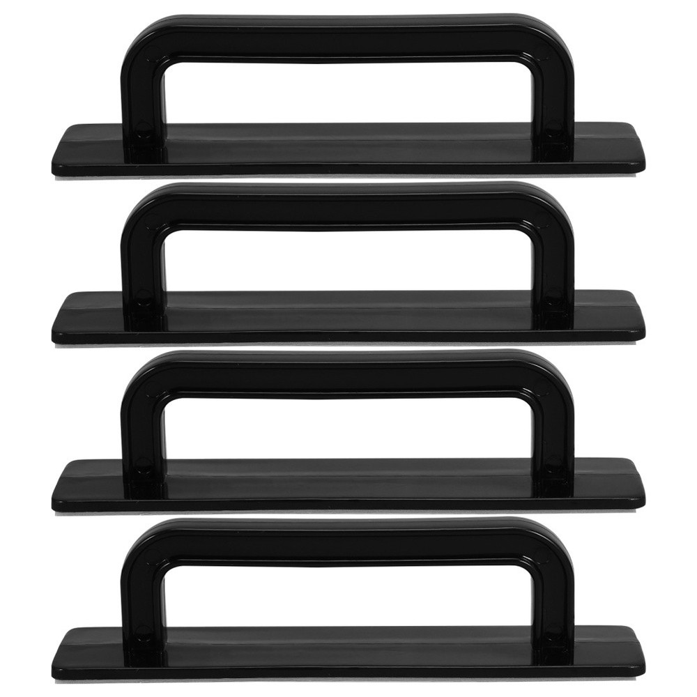 4 Pcs Drill-free Cabinet Handles Self Adhesive Wardrobe Drawer Pulls Stick