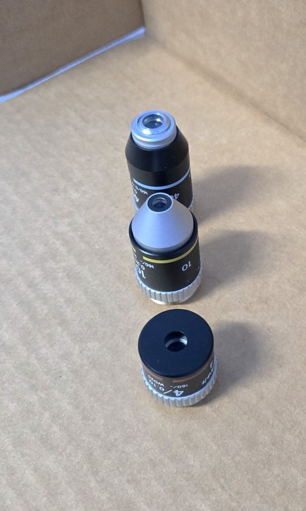 Nikon microscope Lens Objectives 4X / 10X / 40X (INV03-BINY001B)