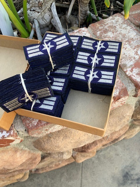 Complete Box Experimental USAF Chevron's 100 sets US Air Force