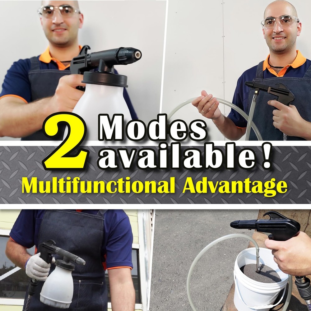 Rust Remover - Power Sand Blaster for Air Compressor - Versatile Cleaning Kit...