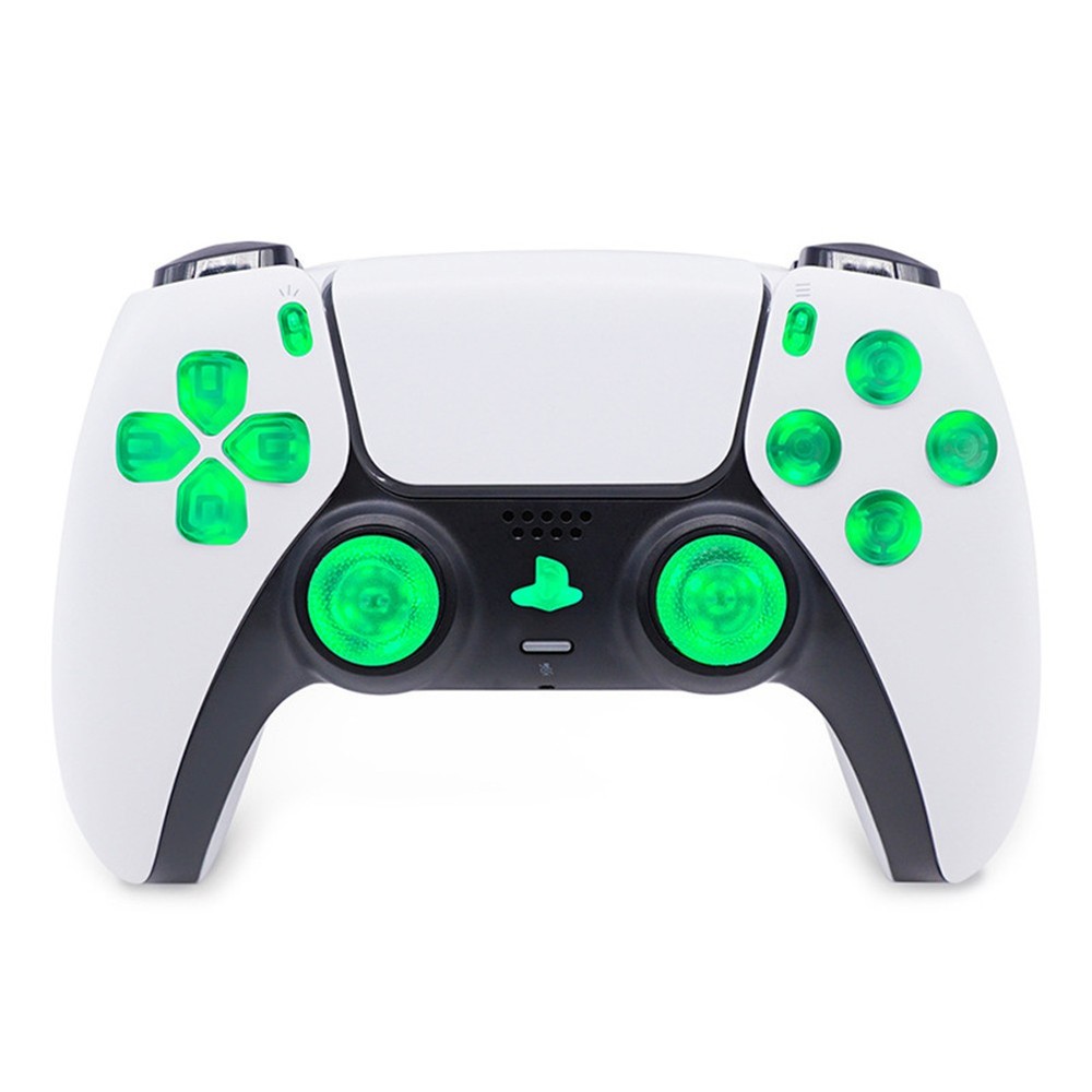 8-Color Luminated D-Pad Thumbsticks LED Face Buttons DIY Kit for PS5 Controller