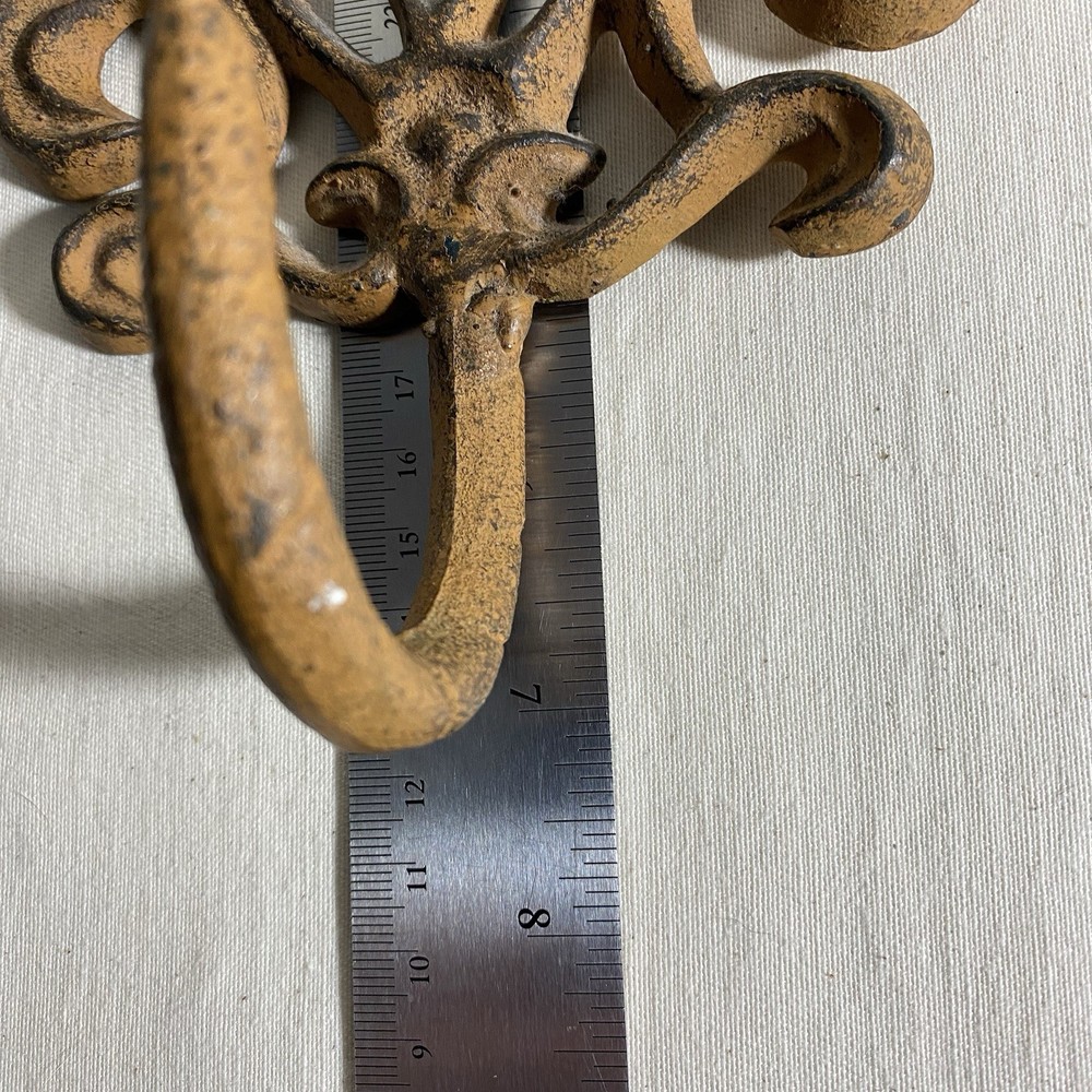 Cast Iron Wall Coat Hook 7”